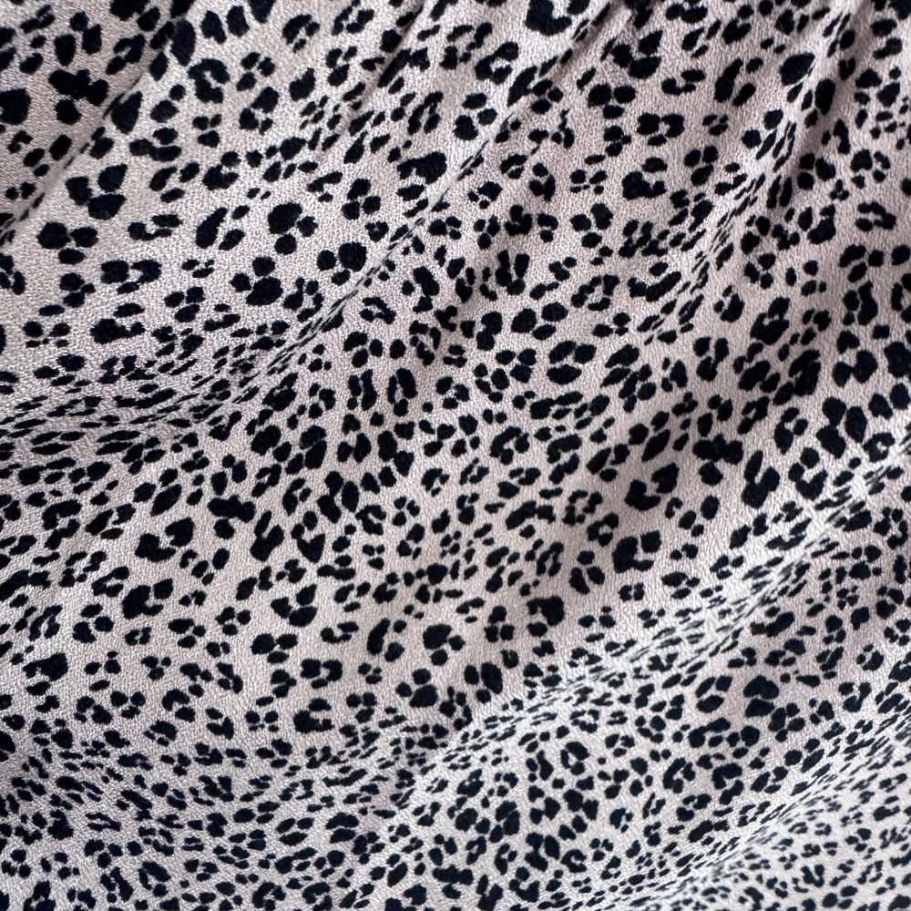 Urban Romantics Leopard Print Smocked Tank Top Womens Sz L Black Boho‎ - Picture 4 of 7